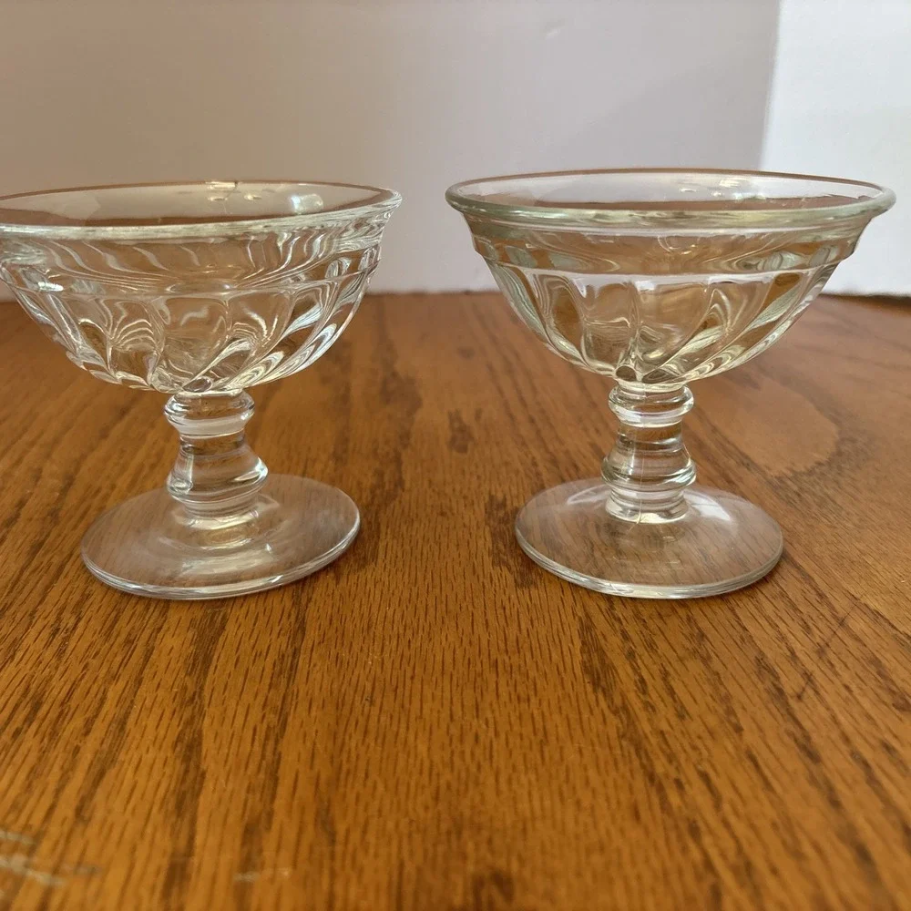 Set Of 4 Vintage Fostoria Colony pedestal Champagne/Tall Sherbet dessert dishes